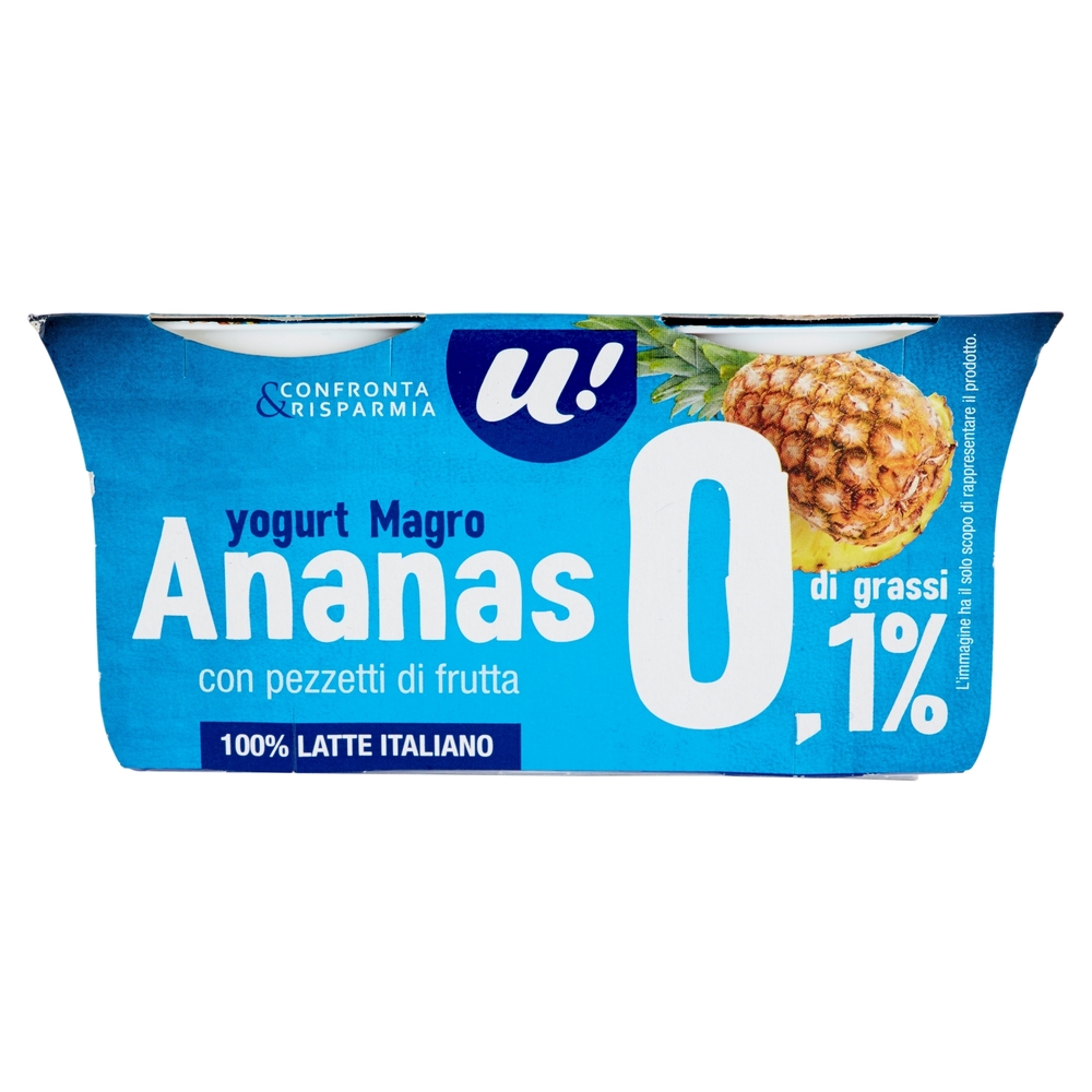 Yogurt Magro all'Ananas, 2x125 g